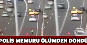 Polis memuru ölümden döndü