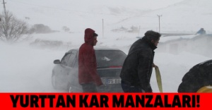 Yurttan kar manzaları!