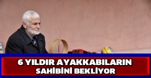 6 yıldır ayakkabıların sahibini bekliyor