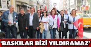 ‘Baskılar bizi yıldıramaz’