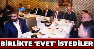 Birlikte ‘evet’ istediler