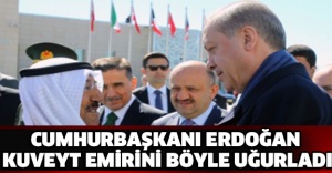 Cumhurbaşkanı Erdoğan Kuveyt Emirini böyle uğurladı