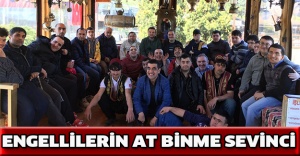 Engellilerin at binme sevinci