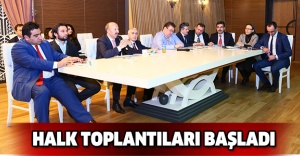 Halk toplantıları başladı
