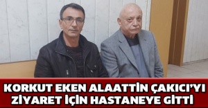 Korkut Eken Alaattin Çakıcı’yı ziyaret için hastaneye gitti