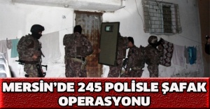 Mersin’de 245 polisle şafak operasyonu