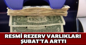 Resmi Rezerv Varlıkları Şubat’ta arttı