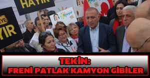 Tekin: Freni patlak kamyon gibiler