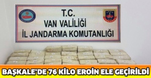 Başkale’de 76 kilo eroin ele geçirildi