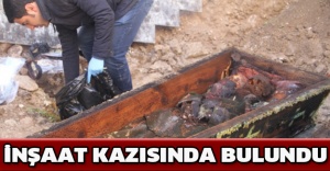 İnşaat kazısında bulundu