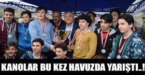 Kanolar bu kez havuzda yarıştı..!