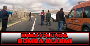 Karayolunda bomba alarmı