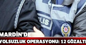 Mardin’de yolsuzluk operasyonu: 12 gözaltı