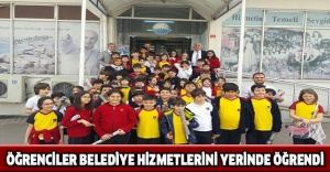 ÖĞRENCİLER BELEDİYE HİZMETLERİNİ YERİNDE ÖĞRENDİ
