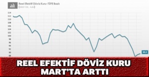 Reel efektif döviz kuru Mart’ta arttı