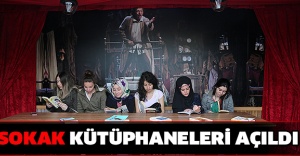 Sokak kütüphaneleri açıldı