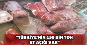 "Türkiye’nin 150 bin ton et açığı var"