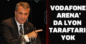 Vodafone Arena’da Lyon taraftarı yok