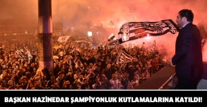 BAŞKAN HAZİNEDAR ŞAMPİYONLUK KUTLAMALARINA KATILDI!