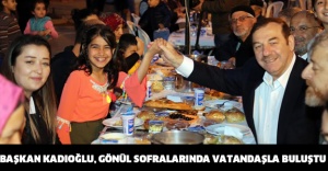 BAŞKAN KADIOĞLU, GÖNÜL SOFRALARINDA VATANDAŞLA BULUŞTU