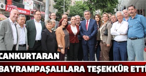 Cankurtaran, Bayrampaşalılara teşekkür etti