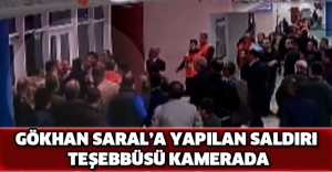 Gökhan Saral’a yapılan saldırı teşebbüsü kamerada