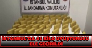 İstanbul’da 41 kilo uyuşturucu ele geçirildi
