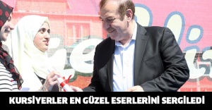 KURSİYERLER EN GÜZEL ESERLERİNİ SERGİLEDİ