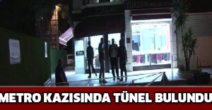 Metro kazısında tünel bulundu