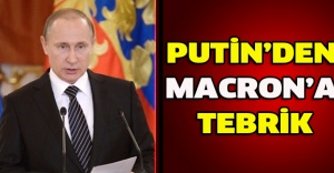 Putin’den Macron’a tebrik