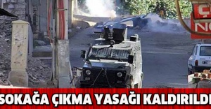Sokağa çıkma yasağı kaldırıldı