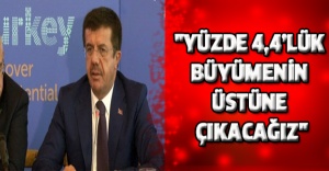 "Yüzde 4,4’lük büyümenin üstüne çıkacağız"