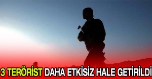 3 terörist daha etkisiz hale getirildi