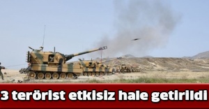3 terörist etkisiz hale getirildi