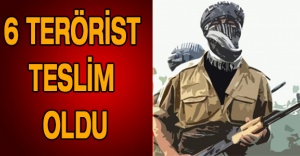 6 terörist teslim oldu