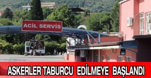 Askerler taburcu edilmeye başlandı