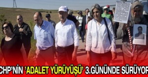 CHP’nin ’Adalet Yürüyüşü’ 3.gününde sürüyor