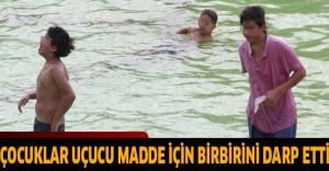 Çocuklar uçucu madde için birbirini darp etti