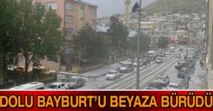 Dolu Bayburt’u beyaza bürüdü