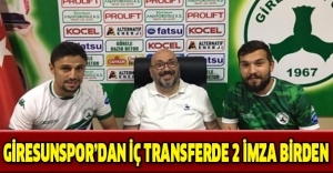 Giresunspor’dan iç transferde 2 imza birden