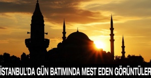 İstanbul’da gün batımında mest eden görüntüler
