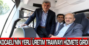 Kocaeli’nin yerli üretim tramvayı hizmete girdi