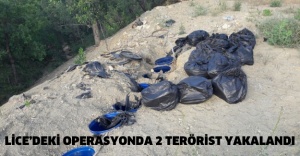 Lice’deki operasyonda 2 terörist yakalandı