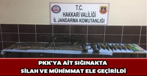 PKK’ya ait sığınakta silah ve mühimmat ele geçirildi