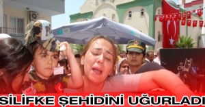 Silifke şehidini uğurladı