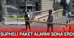 Şüpheli paket alarmı sona erdi