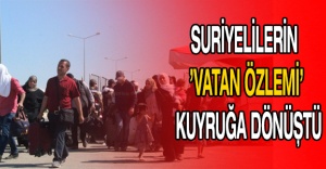 Suriyelilerin ’vatan özlemi’ kuyruğa dönüştü