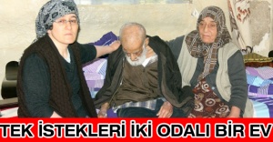 Tek istekleri iki odalı bir ev