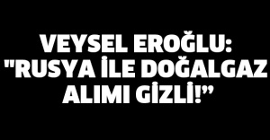 VEYSEL EROĞLU: "RUSYA İLE DOĞAL GAZ ALIMI GİZLİ