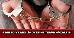 5 belediye meclis üyesine terör gözaltısı
